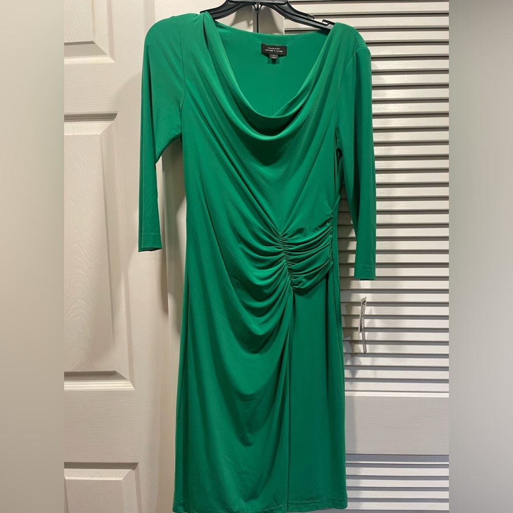 New Tahari dress.  Flattering fit.  St Patrick’s day.  Holidays.